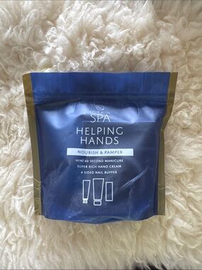 New BBW True Blue Spa Helping Hands Travel Size Hand Care Set